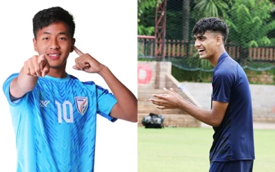 EMAMI EAST BENGAL FC SIGN INDIA U-17 PRODIGIES VANLALPEKA GUITE &  GURNAJ SINGH GREWAL