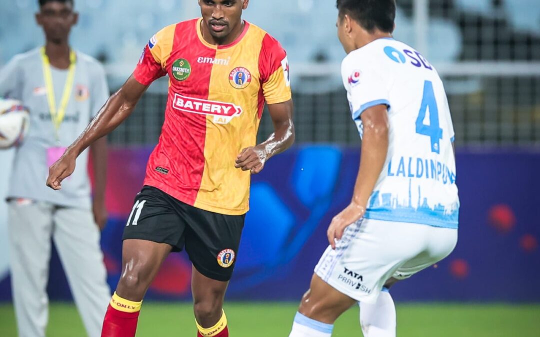 East Bengal clinch point on opening night after a hard fought contest against Jamshedpur